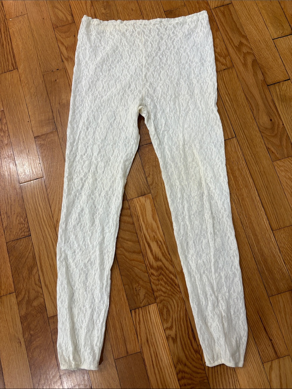Sheer Ivory Lace Leggings